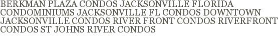 Berkman Plaza Condos, Jacksonville  Florida Condominiums, Jacksonville Fl Condos, Downtown Jacksonville Condos, River Front Condos, Riverfront Condos, St Johns River Condos 